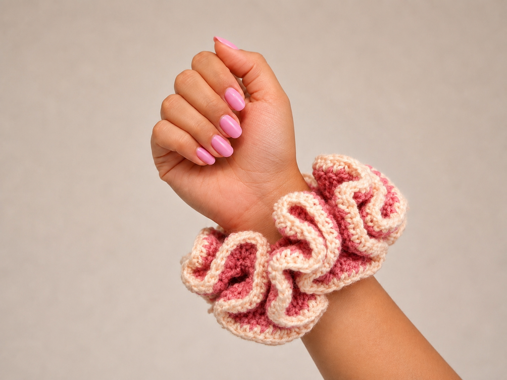 Frosted Berry Scrunchie
