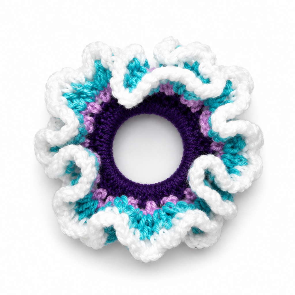 Lagoon Bloom Scrunchie