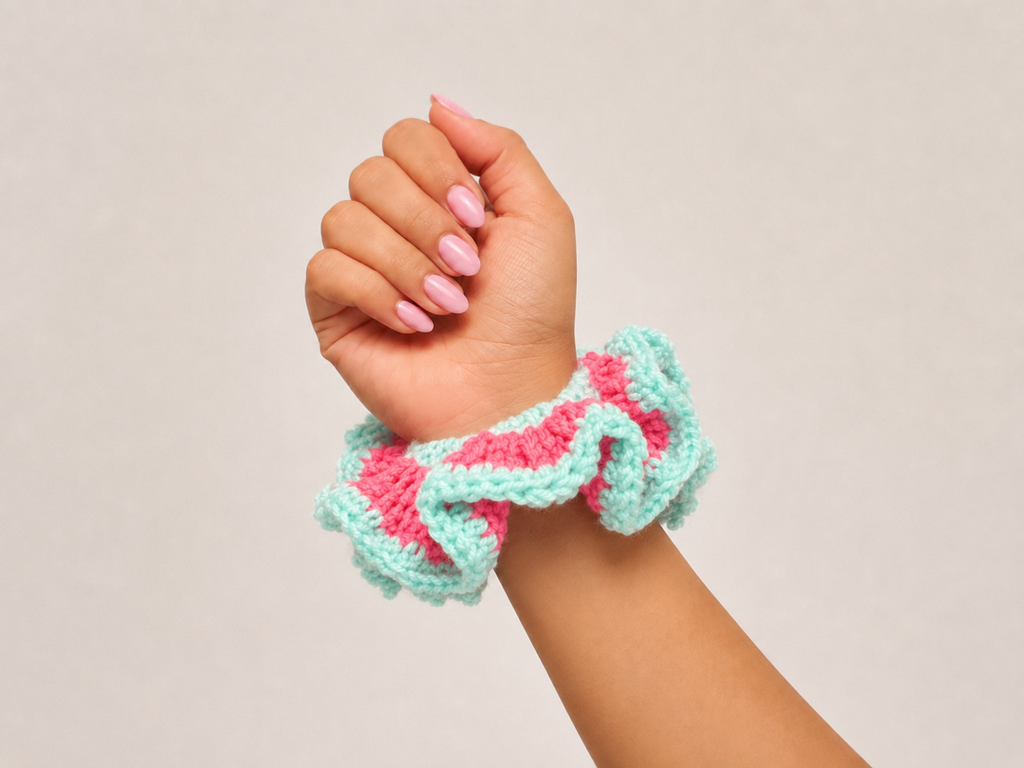 Pink Lagoon Scrunchie